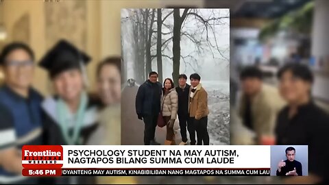 Frontline Pilipinas Weekend Psychology Student with Autism Spectrum
