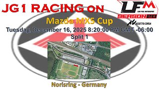 JG1 RACING on LFM - Mazda MX5 Cup - Norisring - Germany - - Split 1