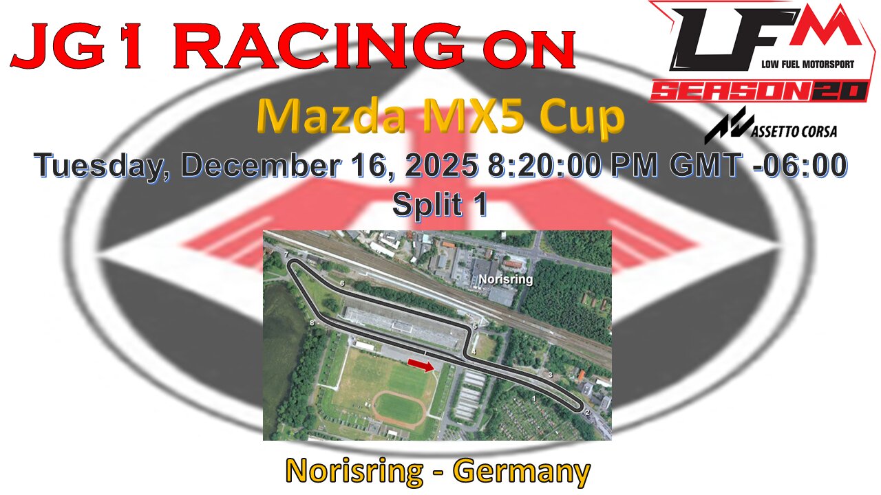 JG1 RACING on LFM - Mazda MX5 Cup - Norisring - Germany - - Split 1