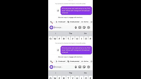 I created my very first instagram broadcast channel