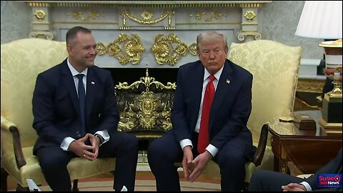 President Donald Trump meets with President of the Republic of Poland Karol Nawrocki