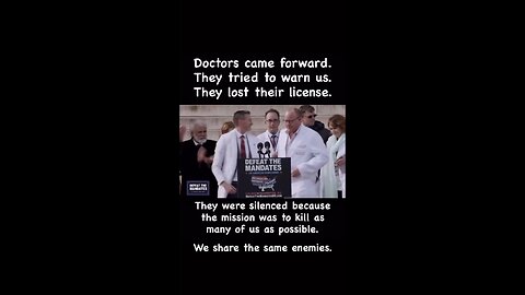 The Good Doctors Tried to Warn Us!!!