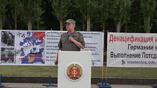 Aktuelle NATO-Kriegsverbrechen mittels der Ukraine! Tag des Sieges Berlin-Treptow 9. Mai 2025