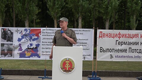 Aktuelle NATO-Kriegsverbrechen mittels der Ukraine! Tag des Sieges Berlin-Treptow 9. Mai 2025