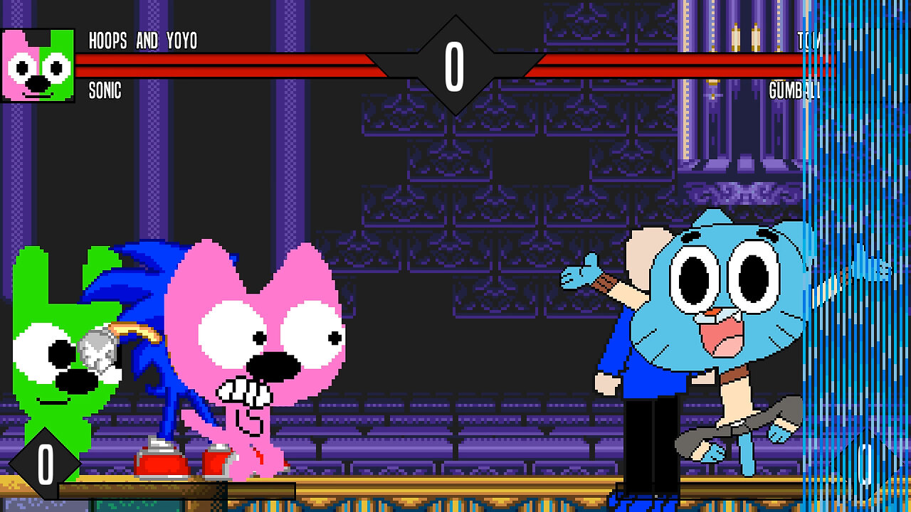 MUGEN - Hoops And Yoyo & Sonic vs. Tom & Gumball - Download