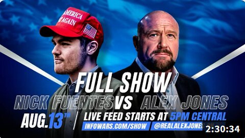 FULL SHOW: Nick Fuentes/Alex Jones Debate President Trump's Move To Put National Guard Troops On The Streets Of Washington DC!