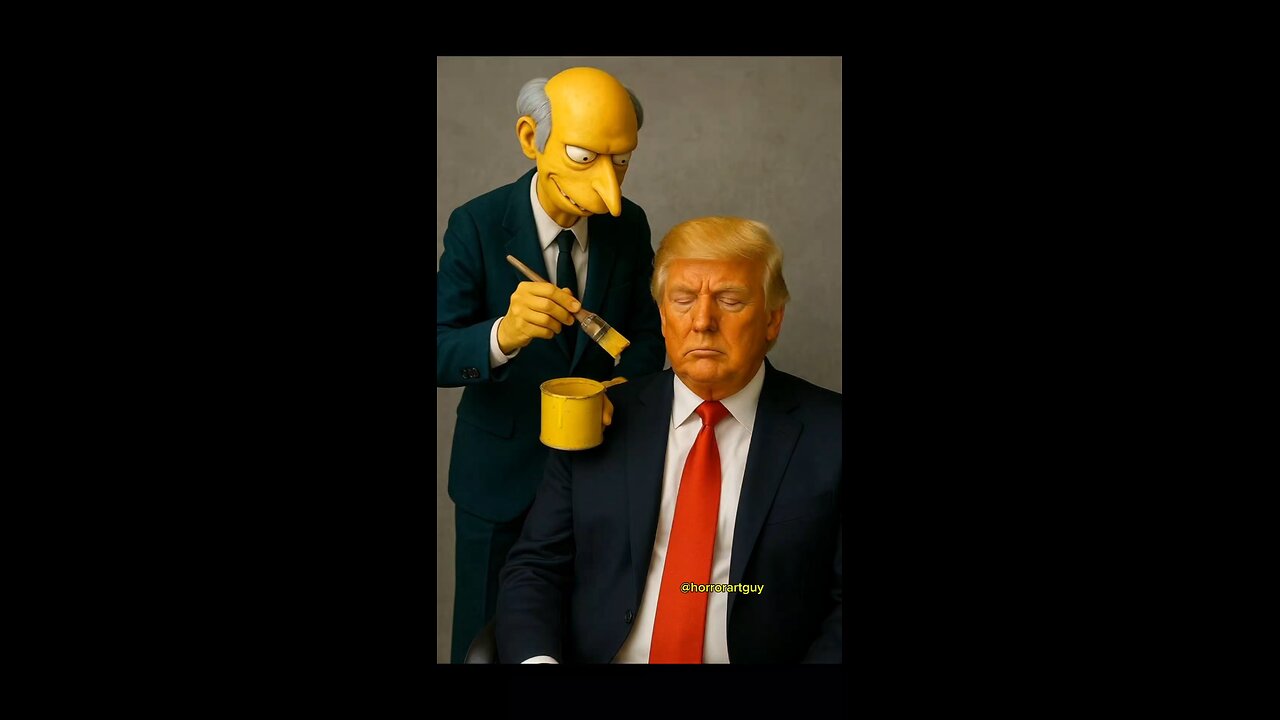 Mr. Burns And Trump Kiss?