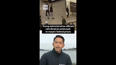 Attorney General Pam Bondi and Interior Secretary Doug Burgum were both spotted arriving on Alcatraz