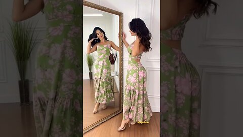 fashion style maxi dress #runningerrands #casual #outfitoftheday #fashion #highheels