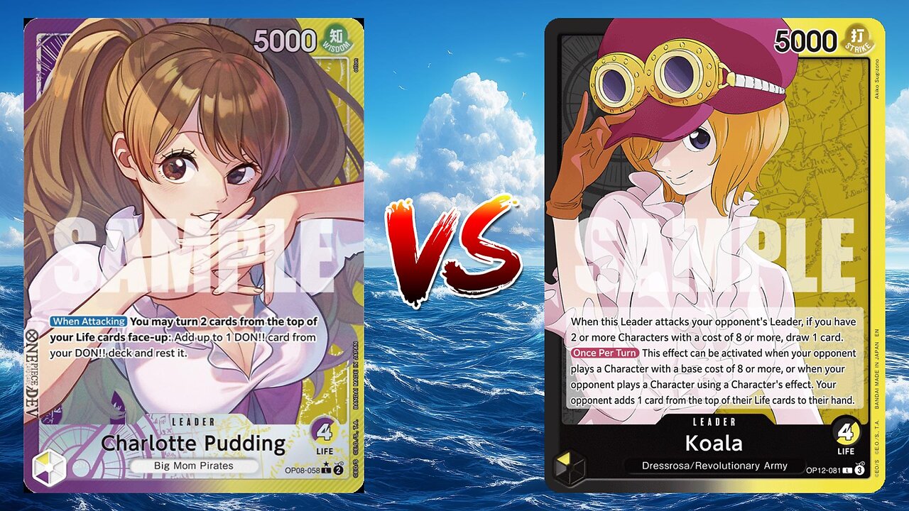 One Piece TCG Charlotte Pudding VS Ace & Newgate And Koala!!