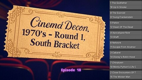 Round 1 - South Bracket - 1970's - Best Movie of the Decade