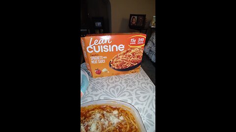 Eating Lean Cuisine Spaghetti With Meat Sauce, Dbn, MI, 11/25/25