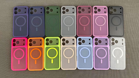 iPhone 17 Series Case, Magsafe Compatible, Camera Protection, Magnetic Ring, Matte Design