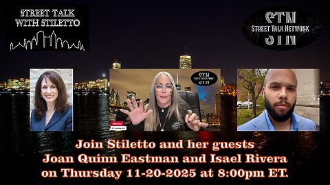 Rebroadcast of Street Talk with Stiletto from 11-20-2025
