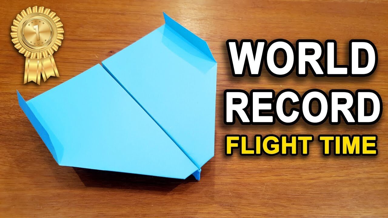 WORLD RECORD Paper Airplane BEST Origami Plane Tutorial - Origami 4D