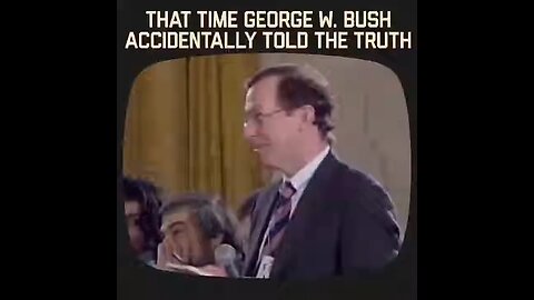 Bush Admits: ‘Money Trumps Peace.’