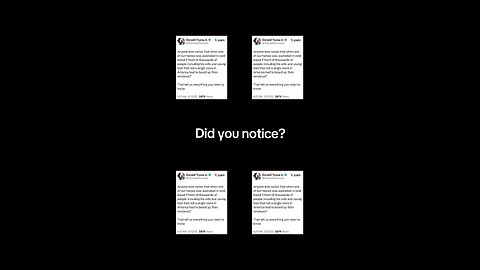Did you notice?