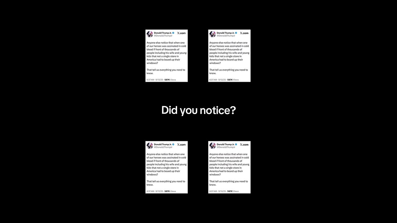 Did you notice?