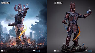 Fantastic Four - Galactus Battle Diorama Demi Art Scale 1/20 Scale Statue [Iron Studios]