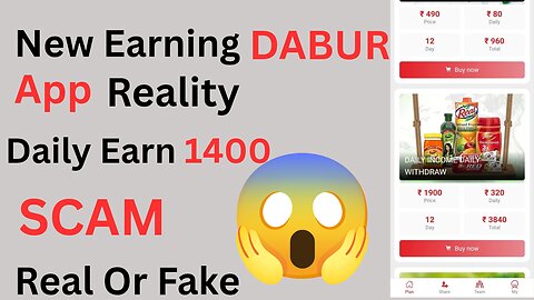 Dabur Earning Application | Real Or Fake | Scam | 100% trusted application |