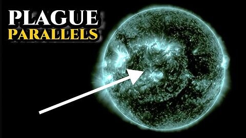 Erupting Sun and Vanishing Silver Black Death Parallels