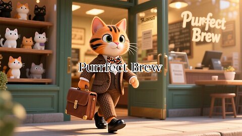 Purrfect Brew – A Whimsical Cat Café Adventure
