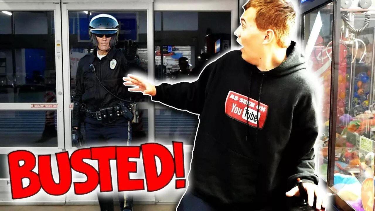 COPS CALLED WHILE PLAYING THE CLAW MACHINE?!?