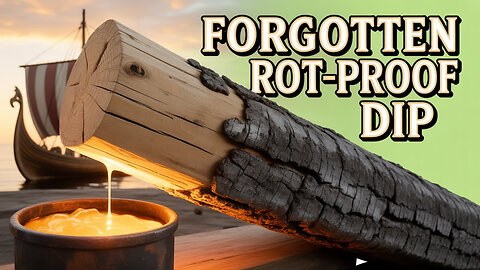 The Viking Rot-Proof Wood Dip Modern Builders Forgot! (Still Beats Modern Treatments)