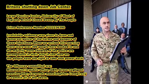 "COVID-19 Vaccine Center in Bristol Shut Down by Britons"