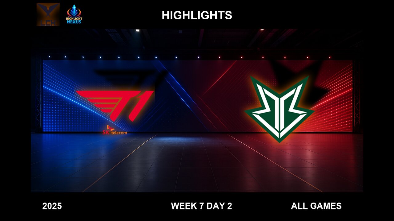 T1 vs BRO Highlights ALL GAMES - LCK W7D2 Split 2 2025 - T1 vs OKSavings Bro