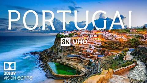 8K Portugal Ultra HD with soft piano music - 60 frames per second - 8K nature film