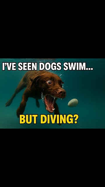 I've Seen Dogs Swimming... But Diving? It's the First Time! 🐶💦