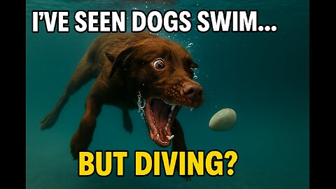 I've Seen Dogs Swimming... But Diving? It's the First Time! 🐶💦