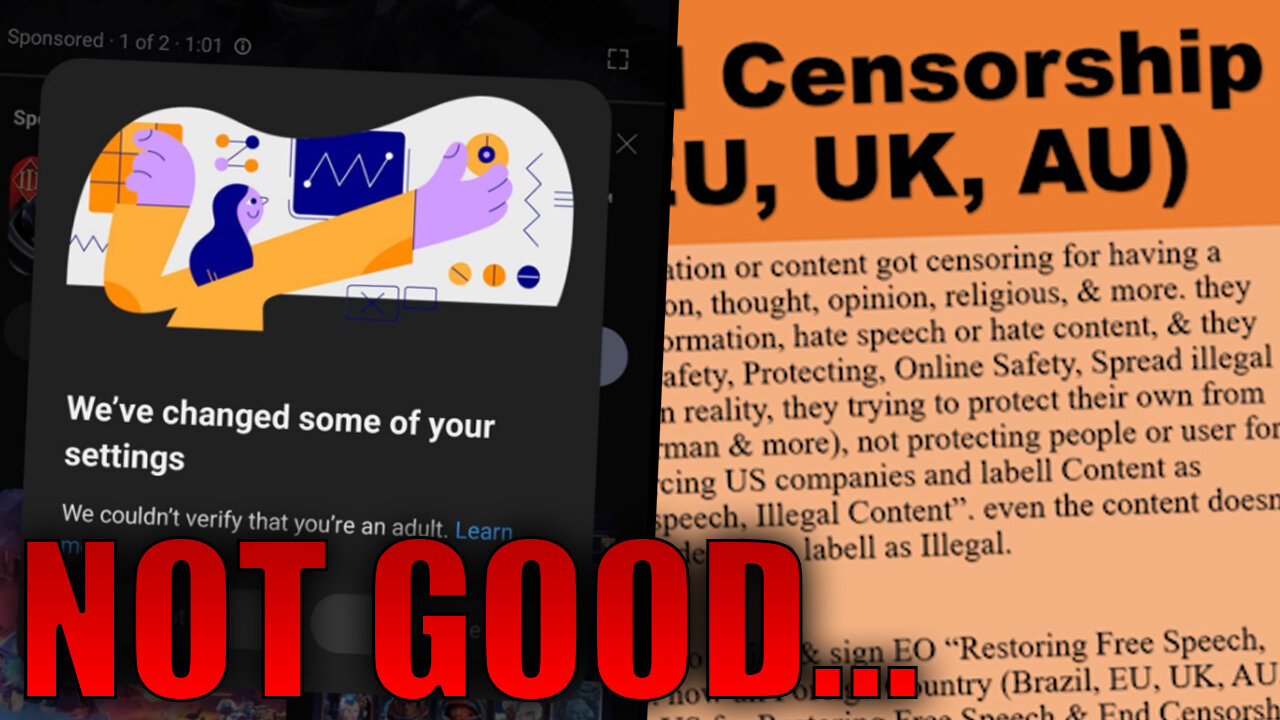 Foreign Country Are Forcing Censorship Globally | Must Fight Back!
