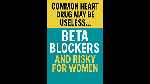 Beta Blocker Bombshell 💥