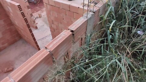 The progress of the construction of the house over the last few days.