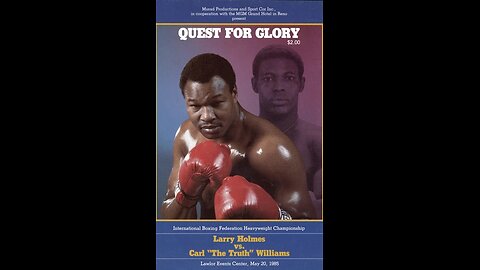 Larry Holmes vs Carl "The Truth" Williams - May 20 1985 - Lawlor Events Center, Reno, NV