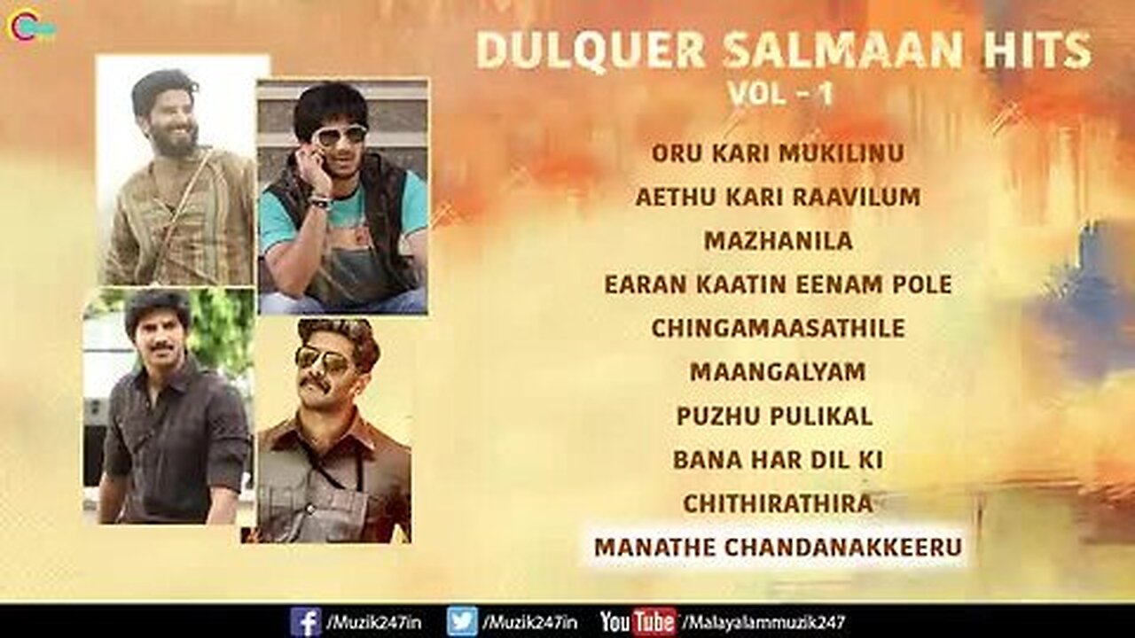 Dulquer_Salmaan_Top_Malayalam_songs___Best_Songs_Nonstop_Playlist