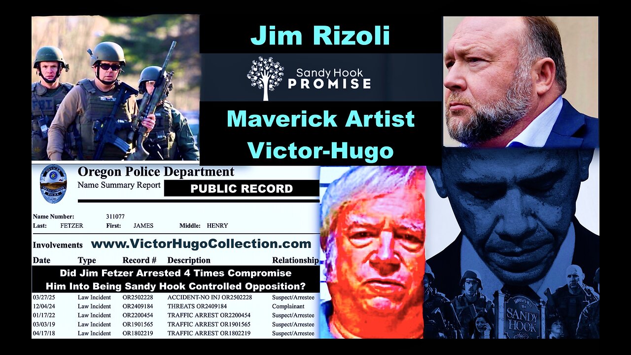 Jim Rizoli Victor Hugo Expose Jewish Supremacy Alex Jones Sandy Hook Promise Jim Fetzer Connection
