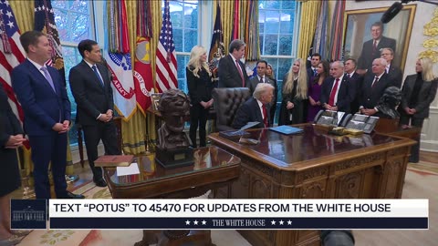 President Trump Participates in a Swearing-in Ceremony for the Ambassador to the Republic of India
