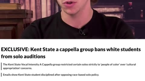 A Capella group bans white students?