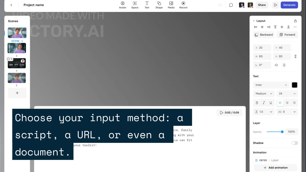 #1 AI Video Generator | Turn Text into Studio-Quality Videos Fast