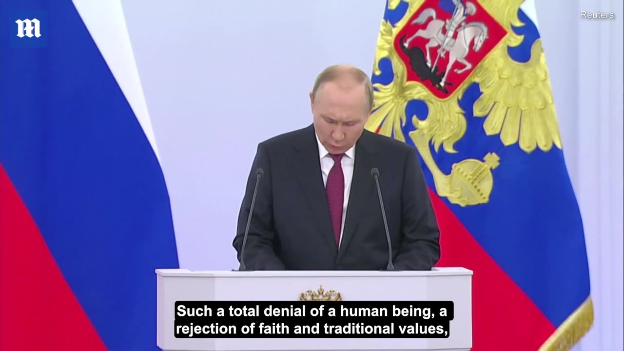 ‘A perverted religion, outright Satanism'_ Putin attacks the West while praising Russian values