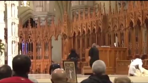 THE PADRE GOT ATTACKED IN A CHURCH BY A WILD NIGGER