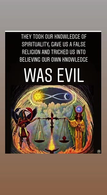 They took our knowledge of spirituality, gave us false Abrahamic religions