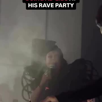 Michèle Lamy Satanic mentor to the Stars is seen screaming demonic tongues at a Hollywood rave party