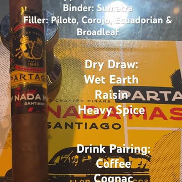 Y Nada Mas (Partagas) 6x52 Toro #Short #CigarOfTheDay #YTShorts #Shorts #Review #CigarReviews