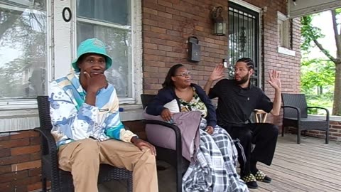 Off the proch with Mrya and Will