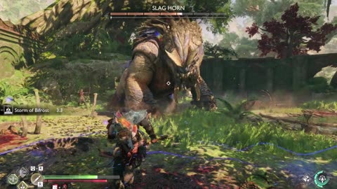 God of War Ragnarok - Kratos Vs. Slag Horn ( NG+ ).