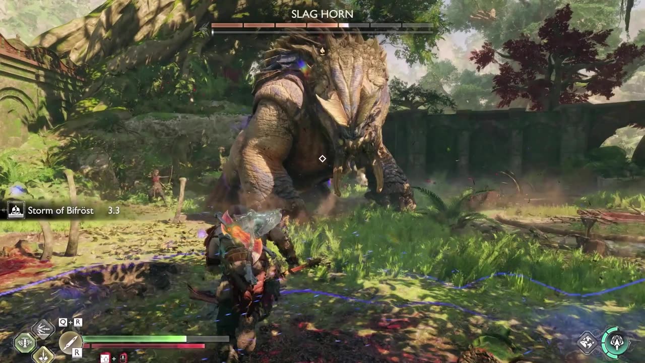 God of War Ragnarok - Kratos Vs. Slag Horn ( NG+ ).